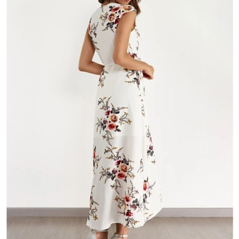 Floral Wrap Dress - Picture 2 of 10